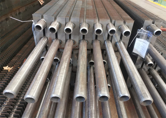 Peça de substituição Finned da inversão térmica de tubo de caldeira 3mm do aço carbono H