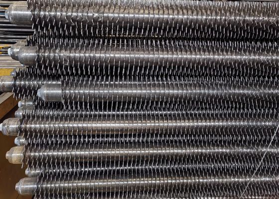 Tubos de trocador de calor de barbatanas em espiral Tubos de barbatanas de aço corten sem costura para economizador