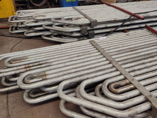 ASTM A249 bobina serpentina de aço carbono / tubo de serpente no aquecedor de caldeira