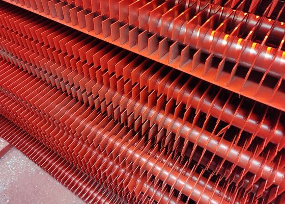 Tubos de caldeira de aço carbono H-fin pintados de tipo H, com barbatana retangular