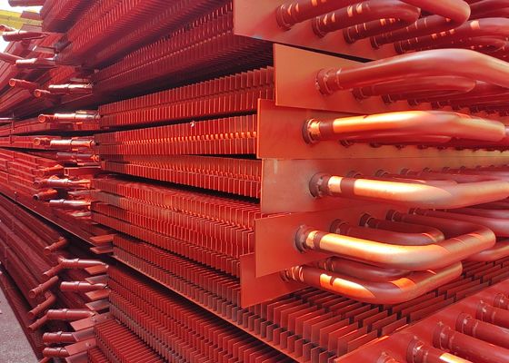 Tubos de caldeira de aço carbono H-fin pintados de tipo H, com barbatana retangular