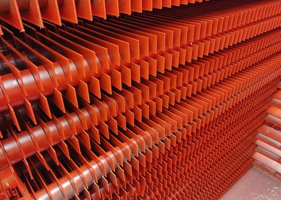 Tubos de caldeira de aço carbono H-fin pintados de tipo H, com barbatana retangular