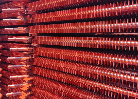 Tubos de caldeira de aço carbono H-fin pintados de tipo H, com barbatana retangular