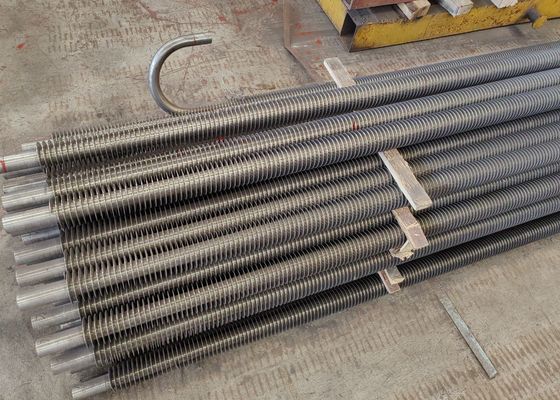 Tubo de barbatana espiral de caldeira de liga ou aço carbono para ambientes de alta temperatura
