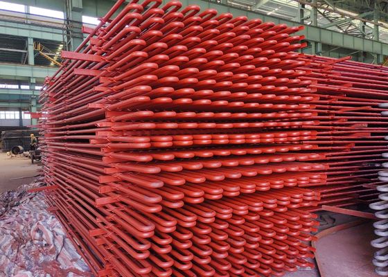 Tubo de serpentina para trocador de calor e superaquecedor na caldeira de recuperação de calor residual com ensaio hidrostático 100%
