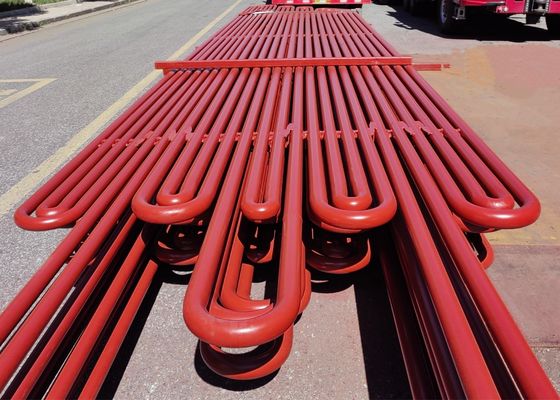 Tubo serpentino de caldeira de aço carbono em forma de S para superqueimador e requeimador