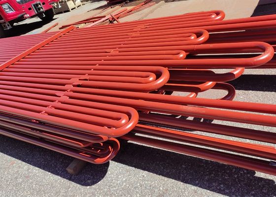 Tubo serpentino de caldeira de aço carbono em forma de S para superqueimador e requeimador