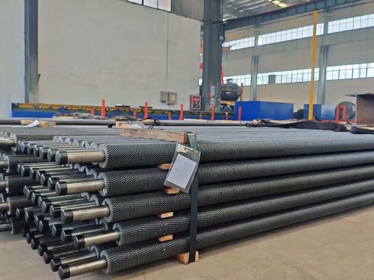Tubos de barbatanas em espiral serrilhada personalizáveis para sistemas de economizadores em caldeiras
