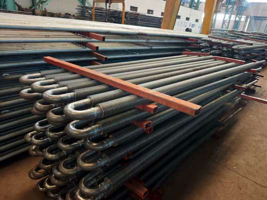 Tubo aleta espiral de caldeira personalizado aço carbono soldagem por alta frequência alta eficiência