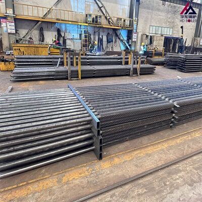 Trocador de calor com tubo de aleta espiral serrilhada sólida para caldeira, aleta de aço inoxidável anti-cinzas