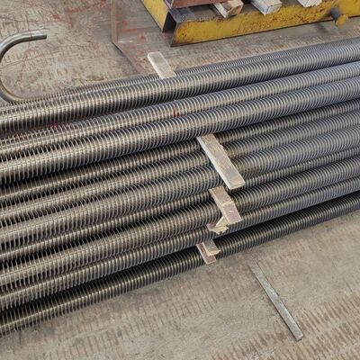 Tubo aleta serrilhada personalizada para peças de pressão de caldeiras com alta eficiência de transferência de calor e forte desempenho anti-incrustante