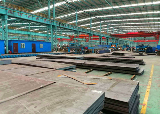 Folhas feitas sob encomenda da placa de aço carbono do Cs de JIS SS400 A106 laminadas a alta temperatura para a estrutura do navio da caldeira