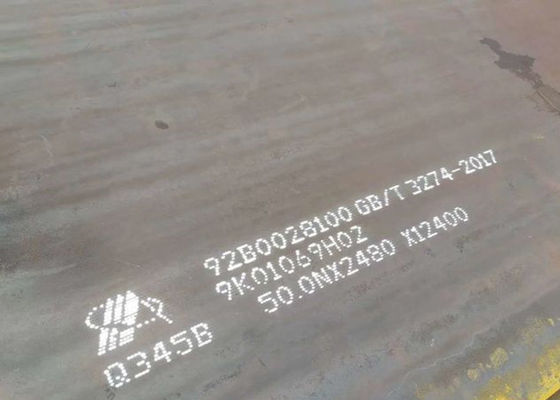 Estrutura da liga do manganês laminado a alta temperatura da placa 16mn Q345b da chapa de aço de liga da caldeira baixa