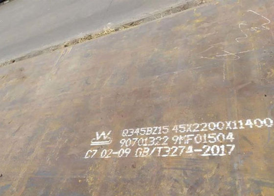 Estrutura da liga do manganês laminado a alta temperatura da placa 16mn Q345b da chapa de aço de liga da caldeira baixa