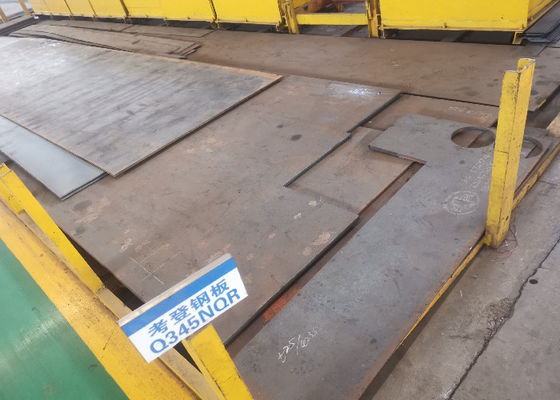 Placa da chapa de aço de liga de Q345NQR Corten para o Preheater de ar do preaquecedor