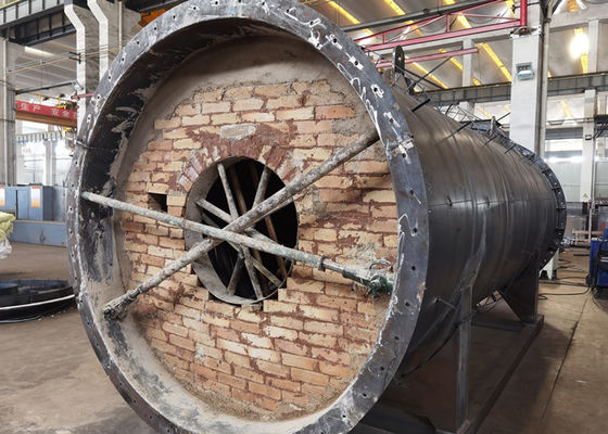 O gás vertical de 1.25MPA ASME ateou fogo à caldeira de Combi que aperta o arranjo do tubo