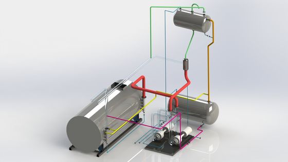 Utilização ateada fogo gás do calor elevado da caldeira do óleo da condução de calor do vapor do LPG