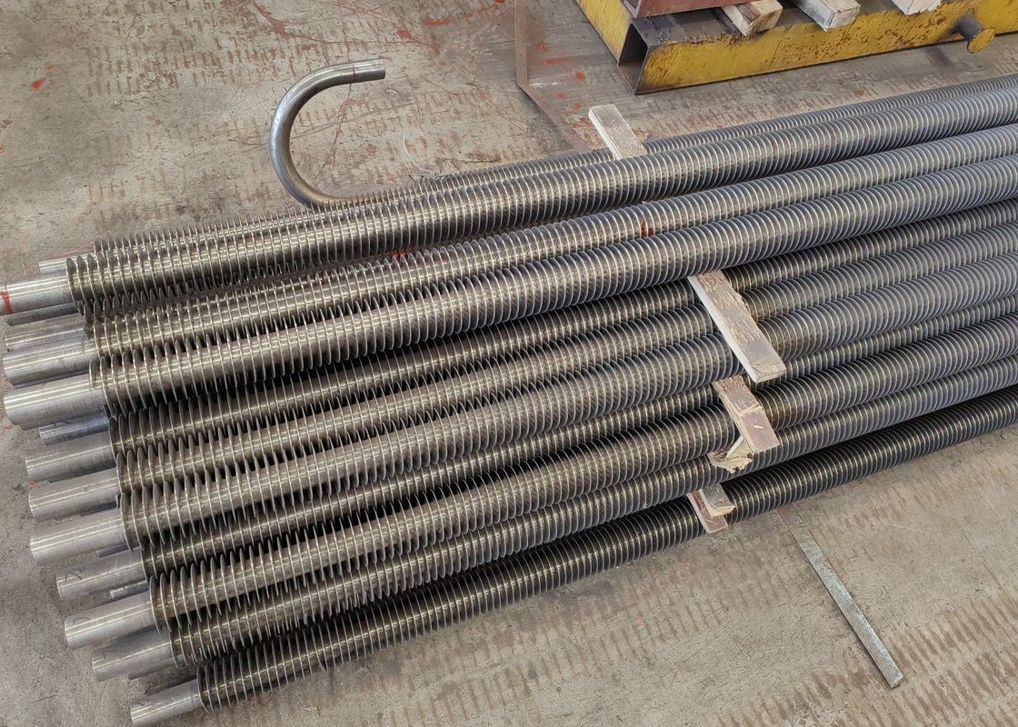 Tubo de barbatana espiral de caldeira de liga ou aço carbono para ambientes de alta temperatura