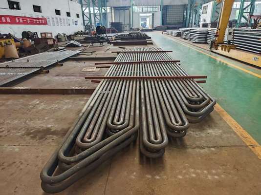 Bobinas de serpentina de alto desempenho para a circulação de caldeiras de cama fluidizadas